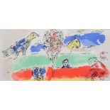 Marc Chagall, Russian 20th Century ‘Le Fleuve Vert (The Green River)’. Colour lithograph,