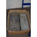 TWO CAGE RAT TRAPS