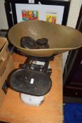 VINTAGE SHOP SCALES AND WEIGHTS