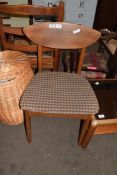 RETRO TEAK BAR BACK DINING CHAIR