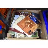 BOX OF MIXED BOOKS AND EPHEMERA TO INCLUDE LOCAL INTEREST