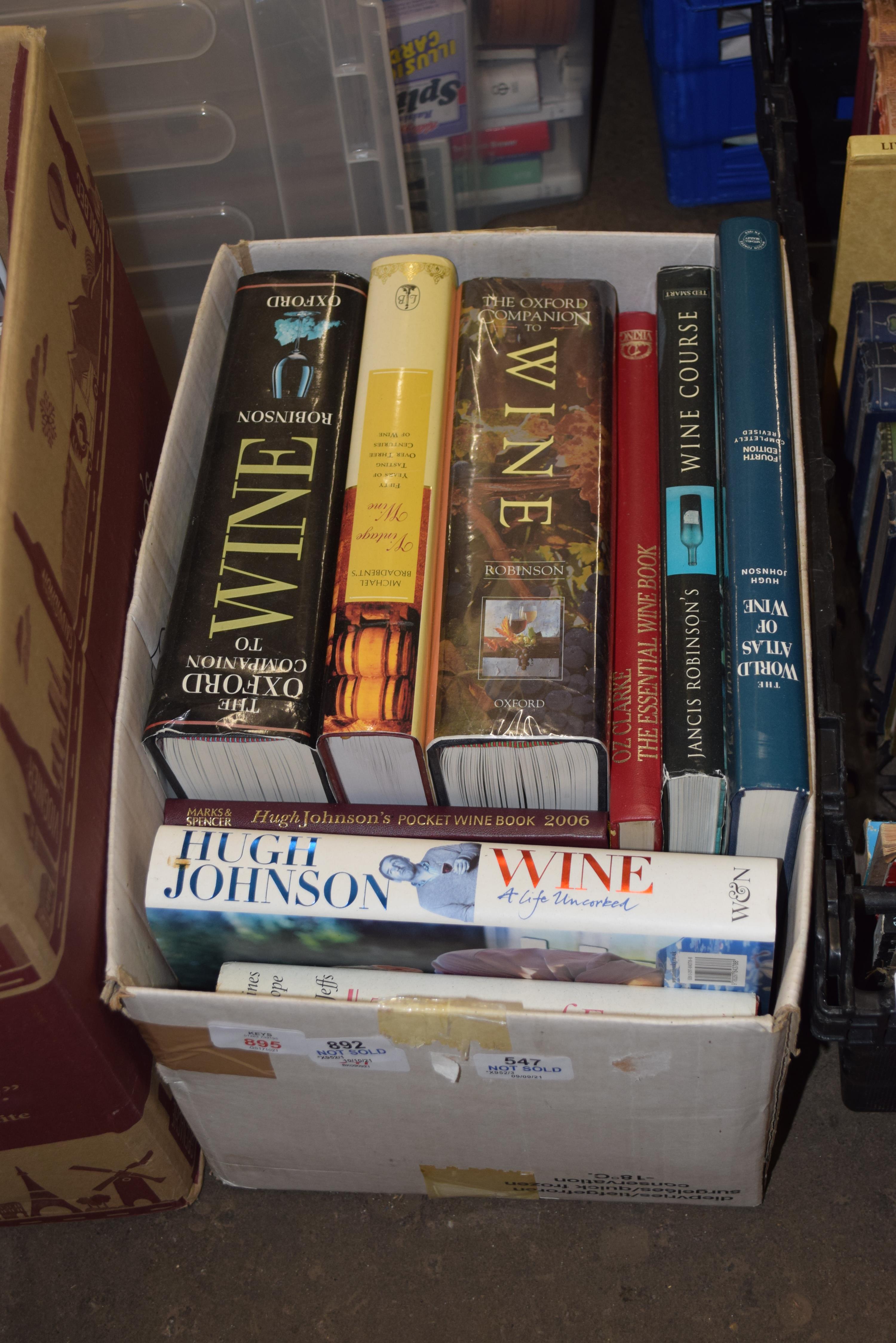 BOX OF WINE RELATED BOOKS