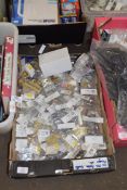 BOX OF AS NEW HARDWARE STORE SUNDRIES, HOOKS, CATCHES, HINGES ETC