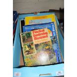 BOX OF ROAD ATLASES AND MIXED BOOKS