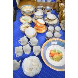 MIXED LOT OF JAPANESE EGG SHELL TEA WARES AND OTHER CERAMICS