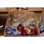 BOX OF MIXED DRINKING GLASSES