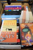 BOX OF PAPERBACK SIGNED FICTION BOOKS