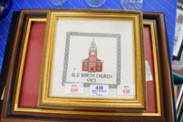 NEEDLEWORK PICTURE TO CELEBRATE THE QUEEN'S GOLDEN JUBILEE, FURTHER NEEDLEWORK PICTURE 'OLD NORTH