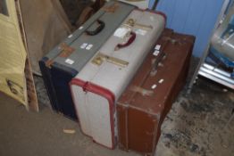 THREE VINTAGE SUITCASES