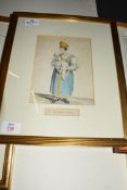 WATERCOLOUR ON PAPER OF A RUSSIAN NURSE, UNSIGNED