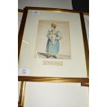 WATERCOLOUR ON PAPER OF A RUSSIAN NURSE, UNSIGNED