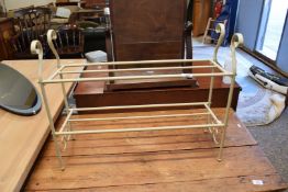 MODERN METAL SHOE RACK, 70CM WIDE