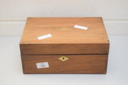 LATE 19TH/EARLY 20TH CENTURY JEWELLERY BOX