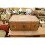 WOOD BOUND TRAVEL TRUNK 76CM WIDE