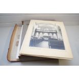 CASE CONTAINING VARIOUS MOUNTED BLACK AND WHITE PHOTOGRAPHS, PRINCIPALLY BRITISH LANDSCAPES