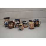 COLLECTION OF MIXED TOBY AND CHARACTER JUGS