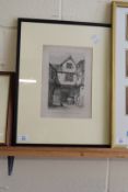 AFTER HENRY NINHAM, 'GOLDEN LION YARD, ST JOHNS MADDERMARKET, NORWICH' ETCHING, F/G