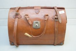 BROWN LEATHER GLADSTONE BAG