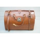 BROWN LEATHER GLADSTONE BAG