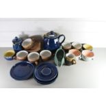 QTY OF DENBY TABLE WARES AND TEA WARES IN A VARIETY OF PATTERNS