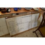 VULCAN TWO TONNE CHASSIS WORKSHOP CHART ON WOODEN BACK