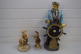 COMPOSITION MODEL OF A SAILOR TOGETHER WITH TWO SMALL FIGURES