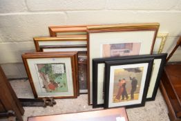 MIXED LOT VARIOUS FRAMED PICTURES TO INCLUDE FLORAL PRINTS, PRINT AFTER GORDON KING, RAY JONES