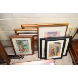 MIXED LOT VARIOUS FRAMED PICTURES TO INCLUDE FLORAL PRINTS, PRINT AFTER GORDON KING, RAY JONES