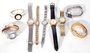 Mixed Lot: collection of 9 20th/21st century ladies quartz movement wrist watches including examples