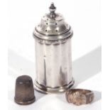 Mixed Lot comprising a silver pepper pot, makers William Neil & Sons, Birmingham 1932, together with