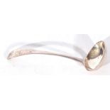 George III silver sauce ladle, Old English pattern, London 1810, 63gms, 18cm long, maker's marks