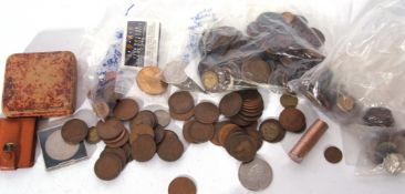 Large collection of British and World coinage to include good quantity pre-decimal British plus