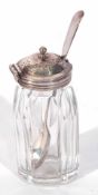 Mixed Lot of Victorian cut glass and silver mounted cruet bottle (a/f), together with a Victorian