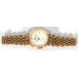 Ladies first quarter of 21st century 18ct gold cased Duward King quartz movement wrist watch,