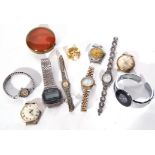 Mixed Lot: four assorted gents wrist watches including Jaguar, Smiths, The Star and digital