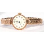 Ladies third quarter of 20th century 9ct gold cased Majex wrist watch with 21-jewel Incabloc