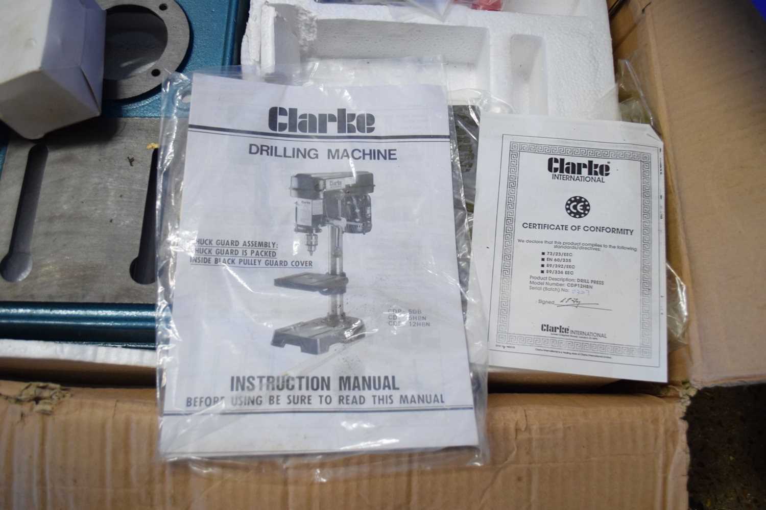 BOXED CLARKE DRILLING MACHINE WITH INSTRUCTIONS - Image 2 of 2