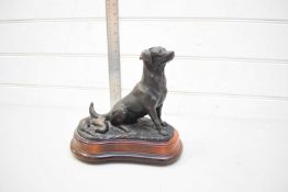 BRONZED RESIN MODEL OF A LABRADOR BY SUFFOLK HERITAGE CASTINGS