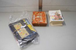 MIXED LOT OF VINTAGE GAMES, THEATRICAL PORTRAIT CARDS, AND OTHER ITEMS