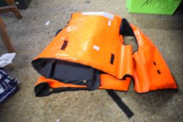 TWO FLUORESCENT LIFE JACKETS