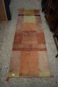 MODERN MULTI-COLOURED FLOOR RUNNER CARPET, 145CM LONG