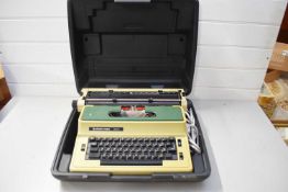 CASED SILVER REED TYPEWRITER