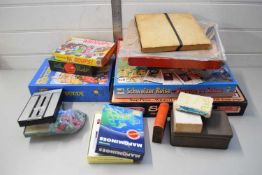 TWO BOXES ASSORTED BOARD GAMES AND OTHER ITEMS