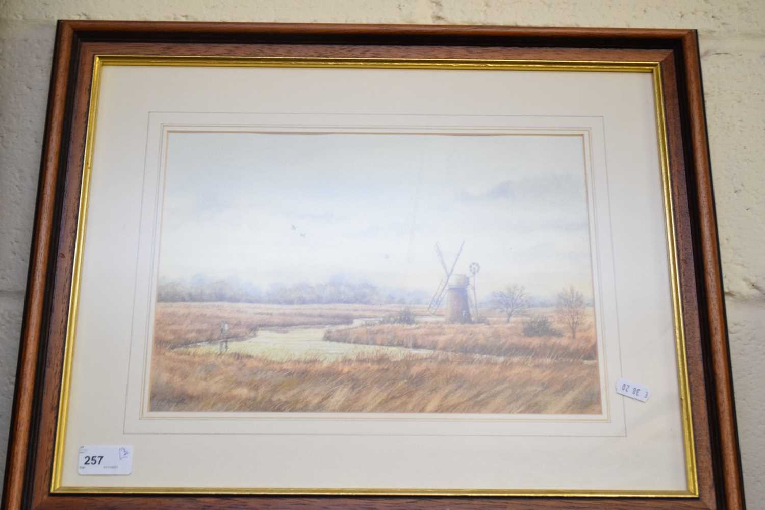 CLIFFORD KNIGHT, 'MALLARDS IN WINTER, HICKLING RESERVE', AND 'LAST LIGHT AT HOW HILL', BOTH F/G, - Image 2 of 2