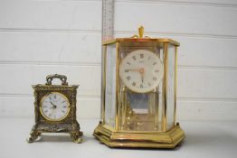 KUNDO MANTEL CLOCK AND ONE OTHER