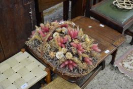 BASKET OF DRIED FLOWERS