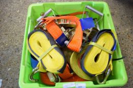 BOX OF VARIOUS AS NEW RATCHET STRAPS