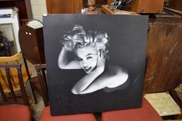 BLACK AND WHITE PRINT ' MARILYN MONROE', 80CM WIDE