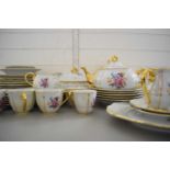 LARGE COLLECTION OF CZECHOSLOVAKIAN FLORAL AND LUSTRE FINISH DINNER, TEA AND COFFEE WARES