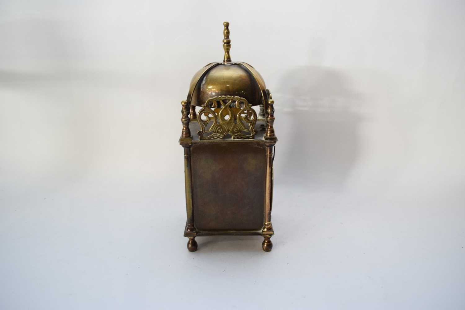 Lantern clock made by Smiths - Image 6 of 6